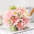 Valentine Elegant Artificial Dahlia Bouquet for Home Decor