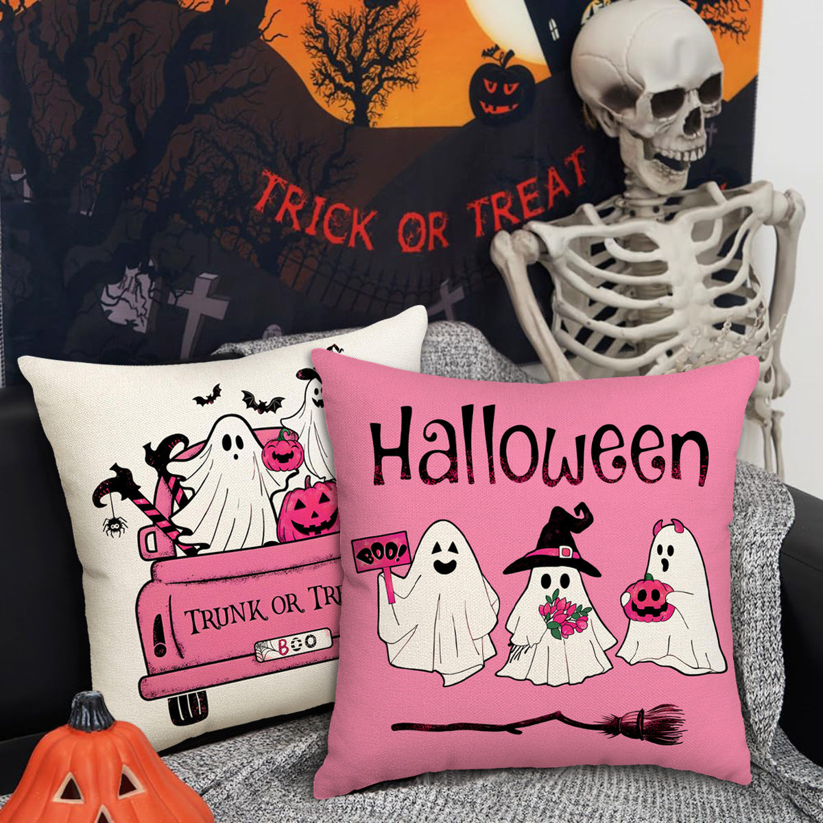 Halloween Pillow Cover Fall Holiday Home Decor