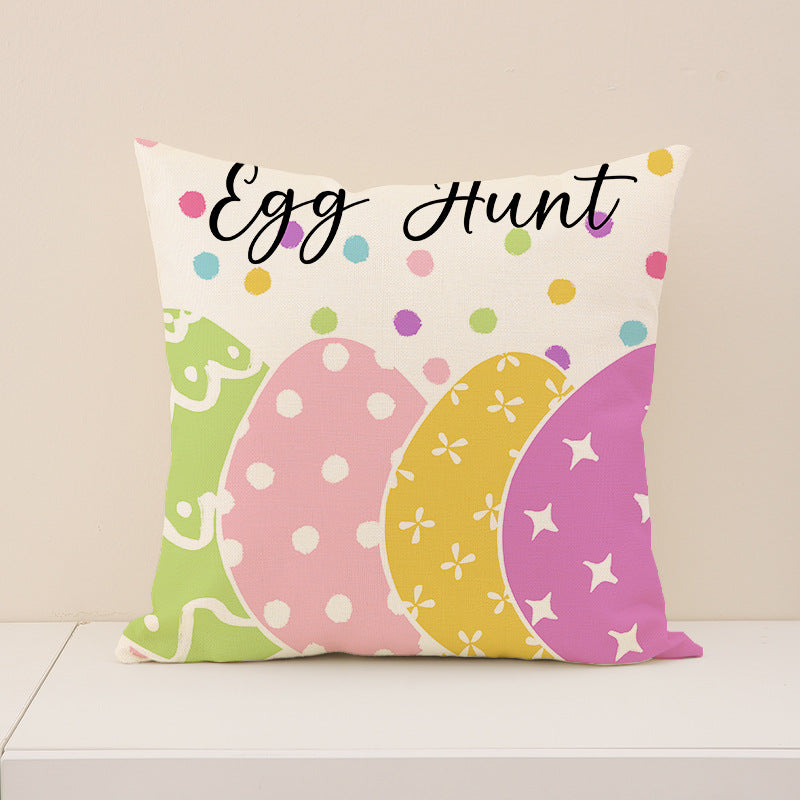 Easter Home Decorations Bunny Pillow Cover 18x18 Inch