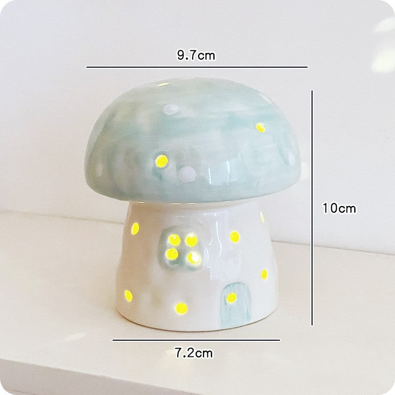 Mushroom LED Night Light Mini Cottage Table Decor