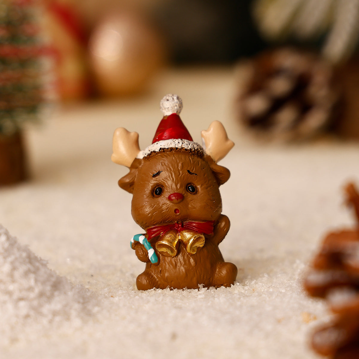 Christmas Resin Tabletop Decor Santa Tree Reindeer Holiday Figurine
