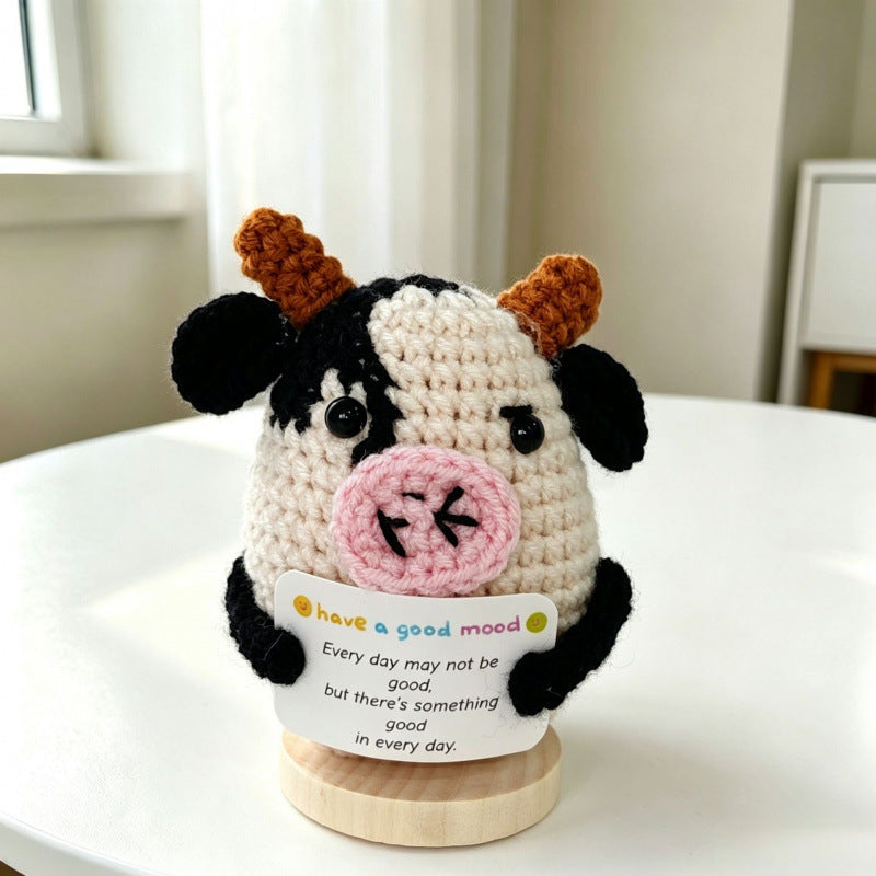 Handmade Crochet Animal Figurine Desk Ornament Home Decor