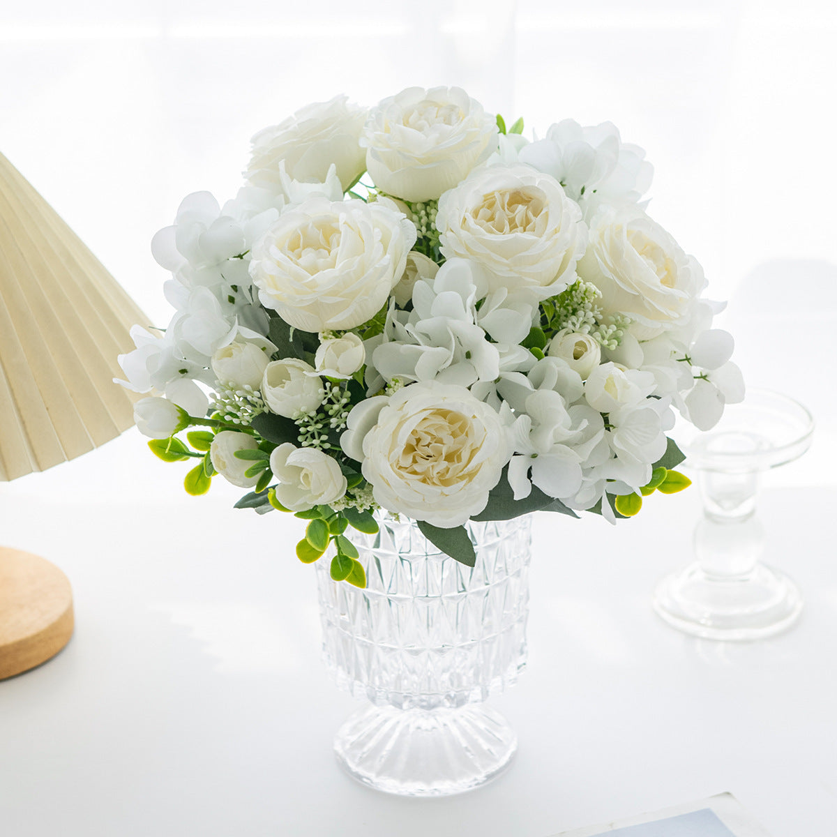 Valentine’s Day Peony Hydrangea Artificial Bouquet Decor