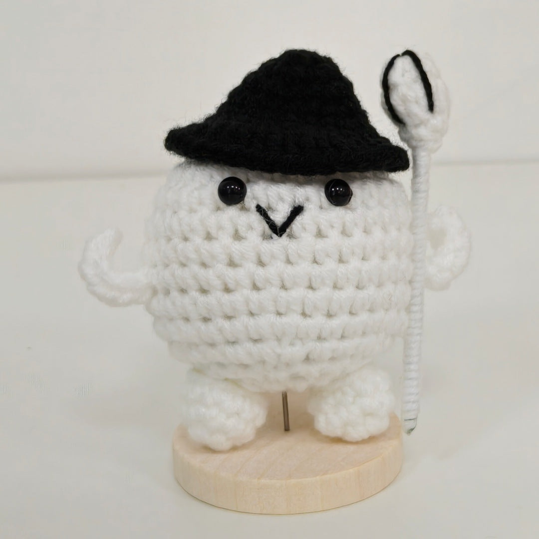 Handmade Crochet Golf Ball Plush Sports Gift Decor