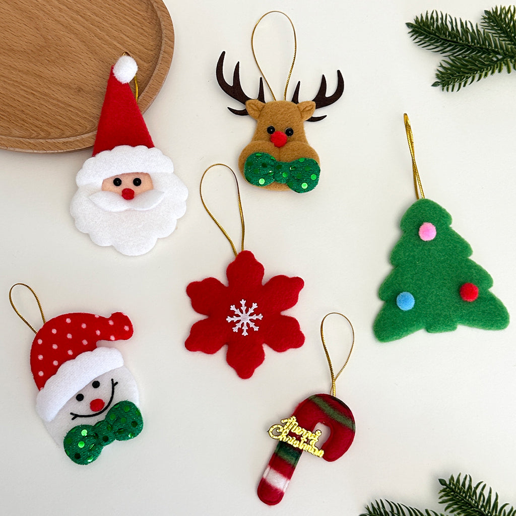 Fabric Christmas Ornaments Holiday Tree Decor