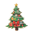 Christmas Tree Brooch Holiday Gift Jewelry
