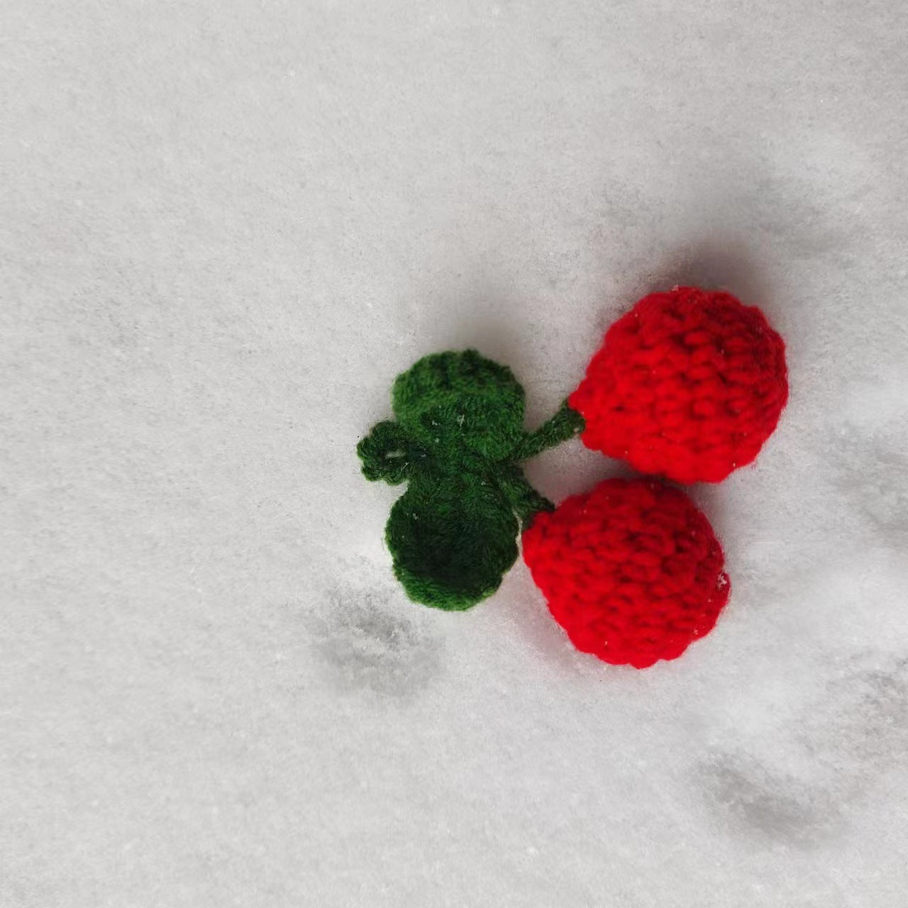 Crochet Fruit Keychain Handmade Cute Bag Charm Gift