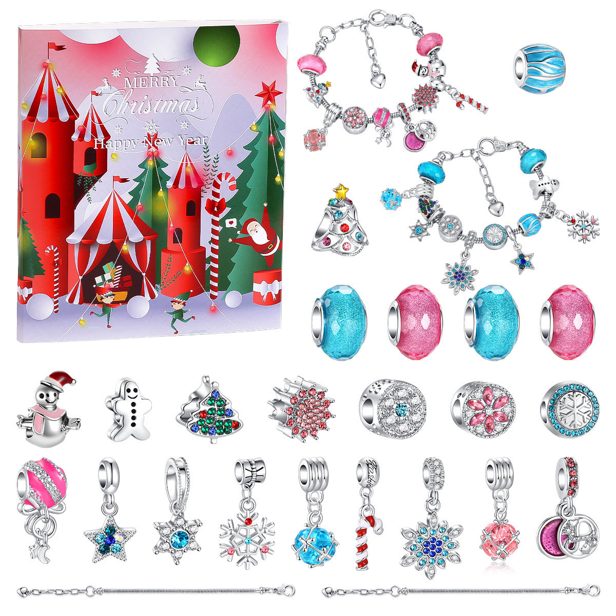 Christmas DIY Beaded Bracelet Advent Calendar Set