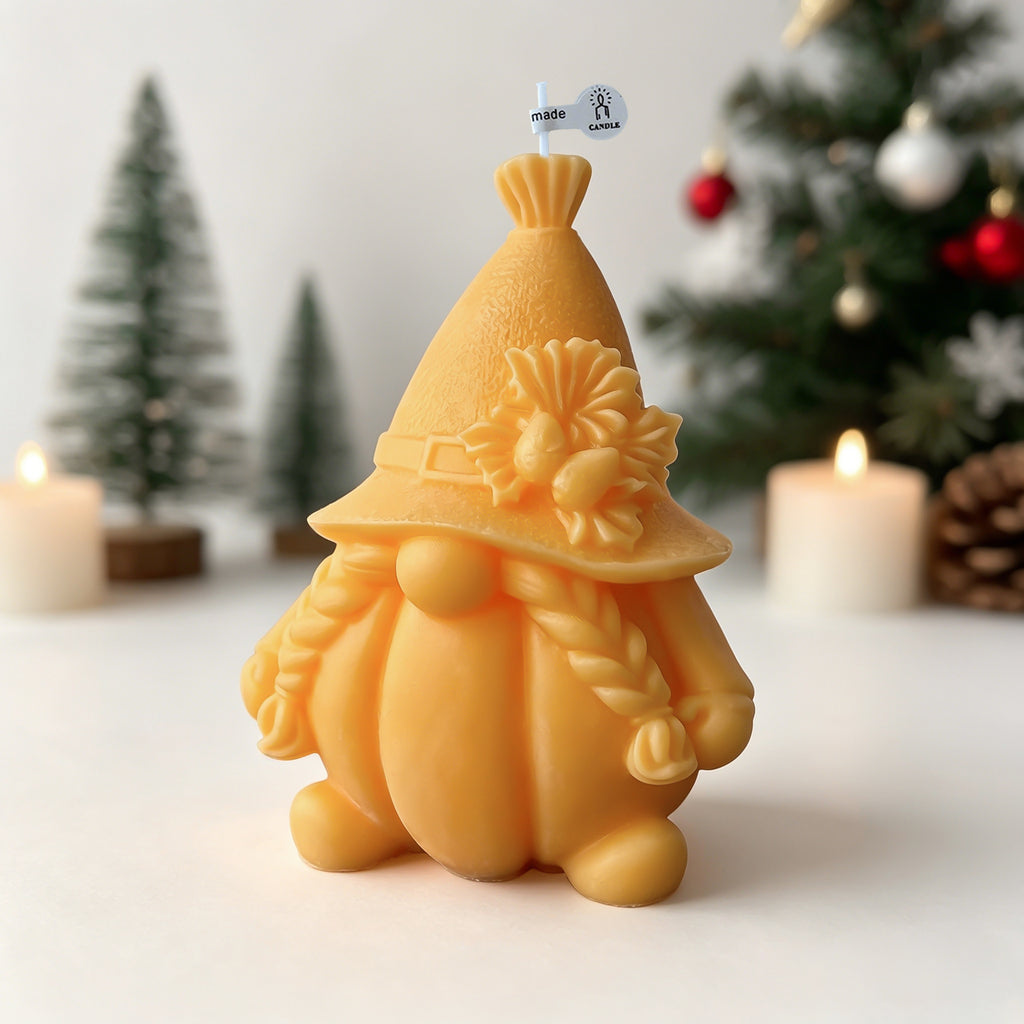 Pumpkin Gnome Candle Fall Halloween Seasonal Home Decor Gift