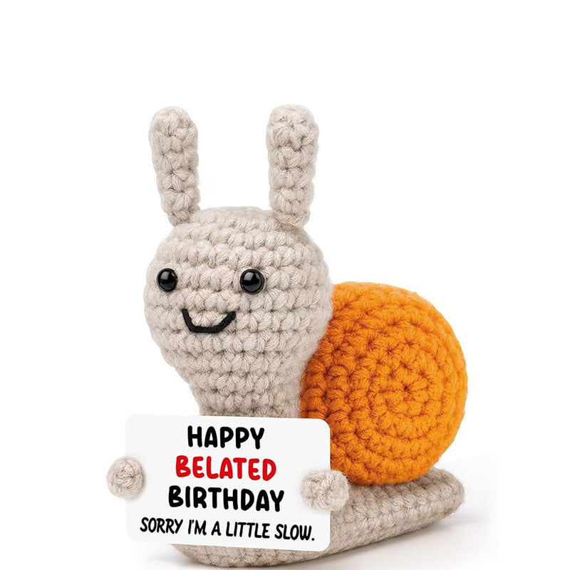 Crochet Novelty Plush Doll Snail Pencil Cute Gift
