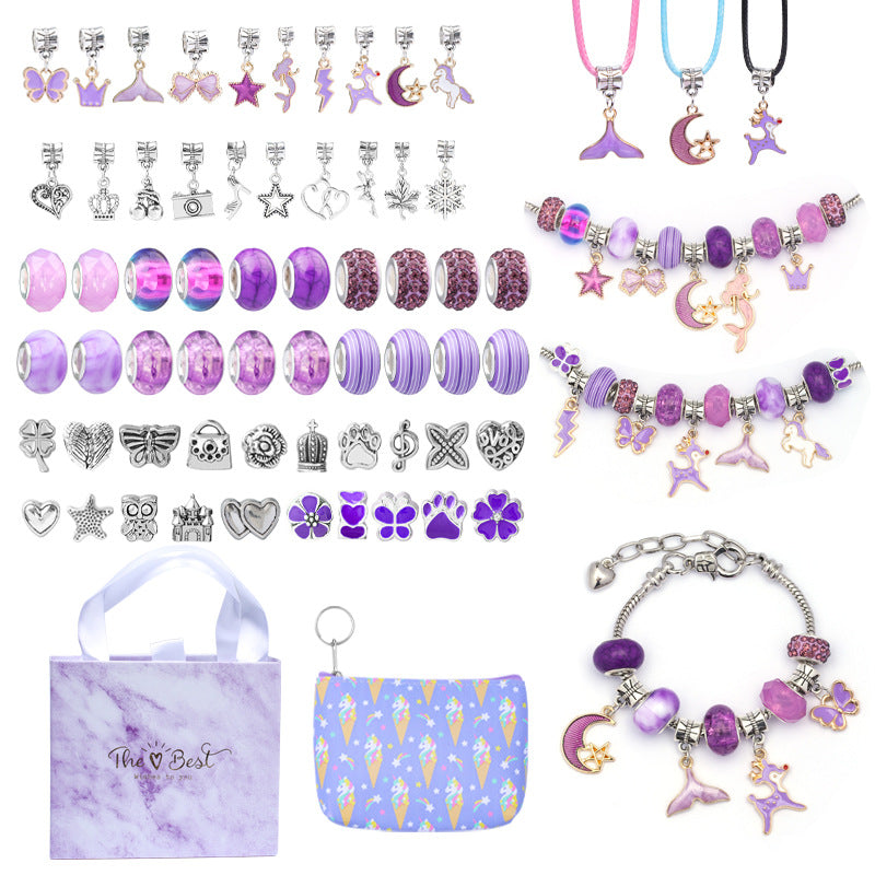 Unicorn DIY Jewelry Making Kit Charm Bracelet Set for Kids