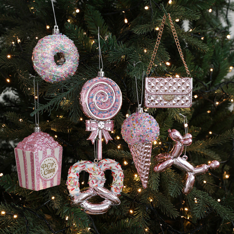 PVC Christmas Hanging Ornaments Festive Holiday Tree Decor