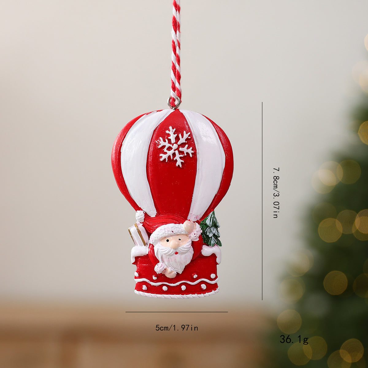 Christmas Resin Hanging Ornament Holiday Tree Decor Design