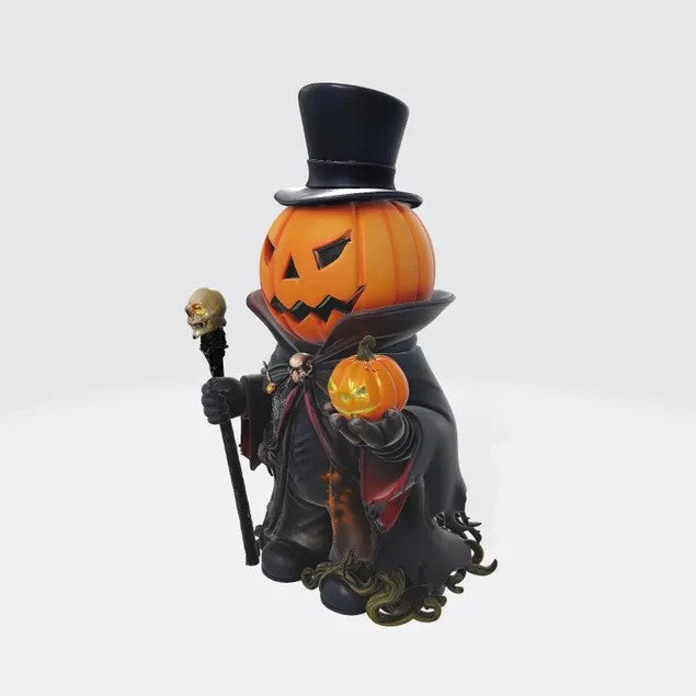 Halloween Pumpkin Lantern Figurine Resin Tabletop Decor