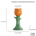 Tulip Ceramic Candle Holder Tabletop Decor for Home