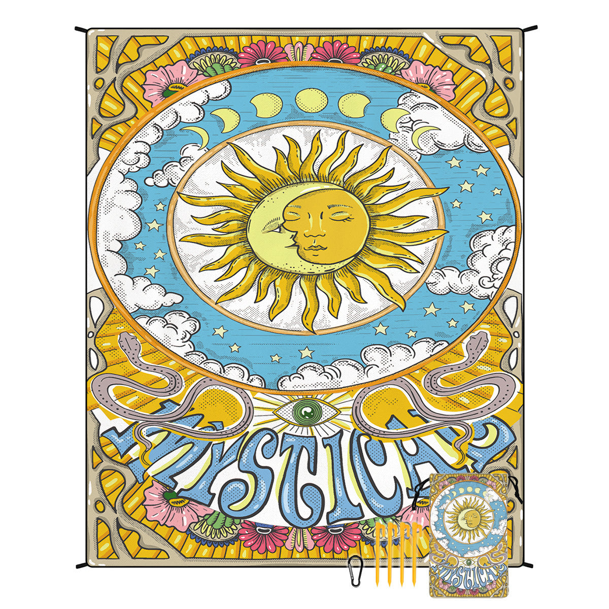 Boho Outdoor Beach Picnic Mat Large Waterproof Ground Sheet