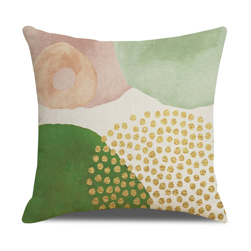 Modern Abstract Linen Throw Pillow Cover for House Decor