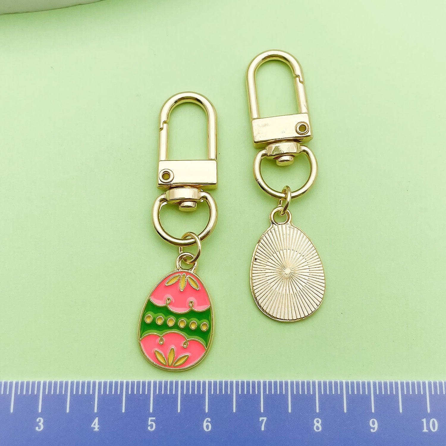 Easter Egg Alloy Keychain Bag Charm Cute Gift