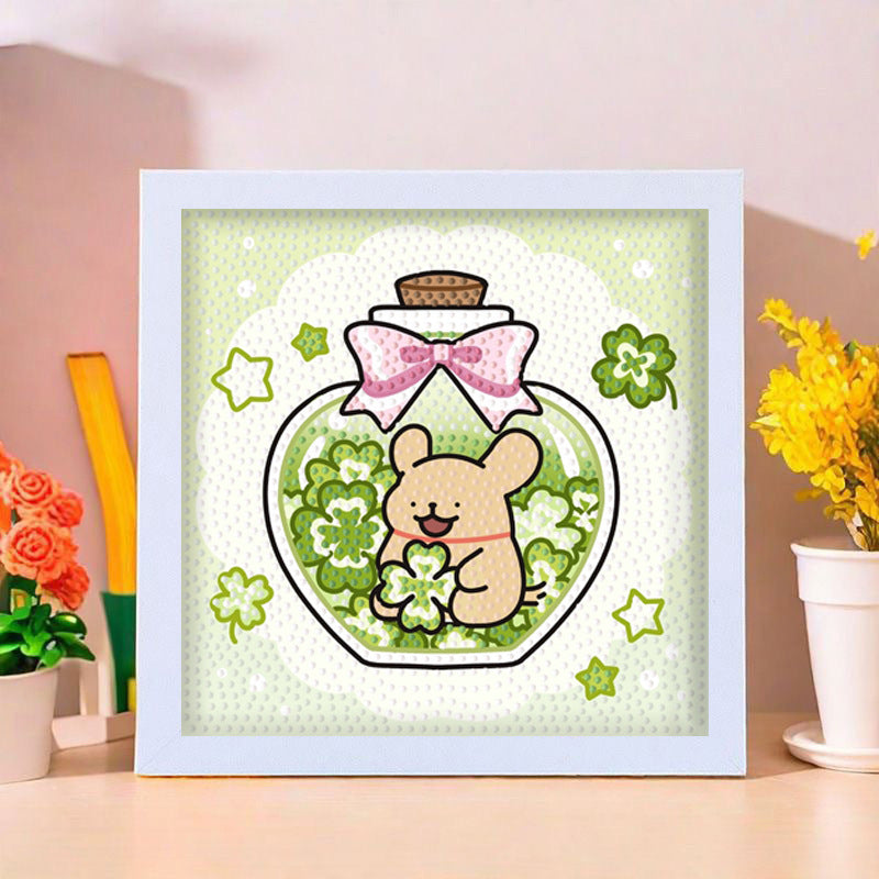 Cartoon Diamond Painting DIY Kit Framed Wall Art Craft