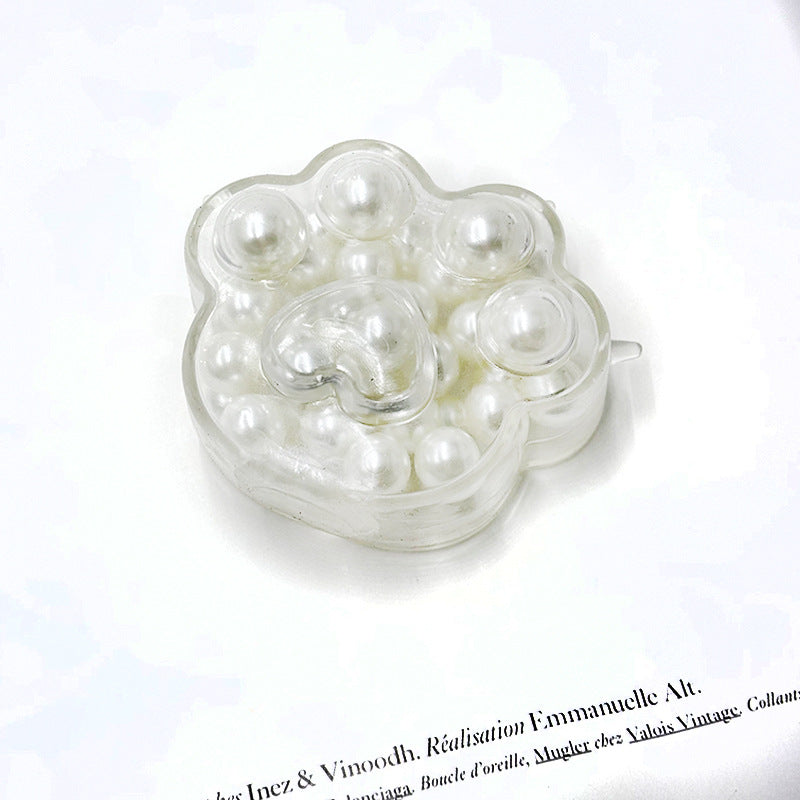 Cat Paw Bead Squishy Clear Sensory Stress Relief Toy