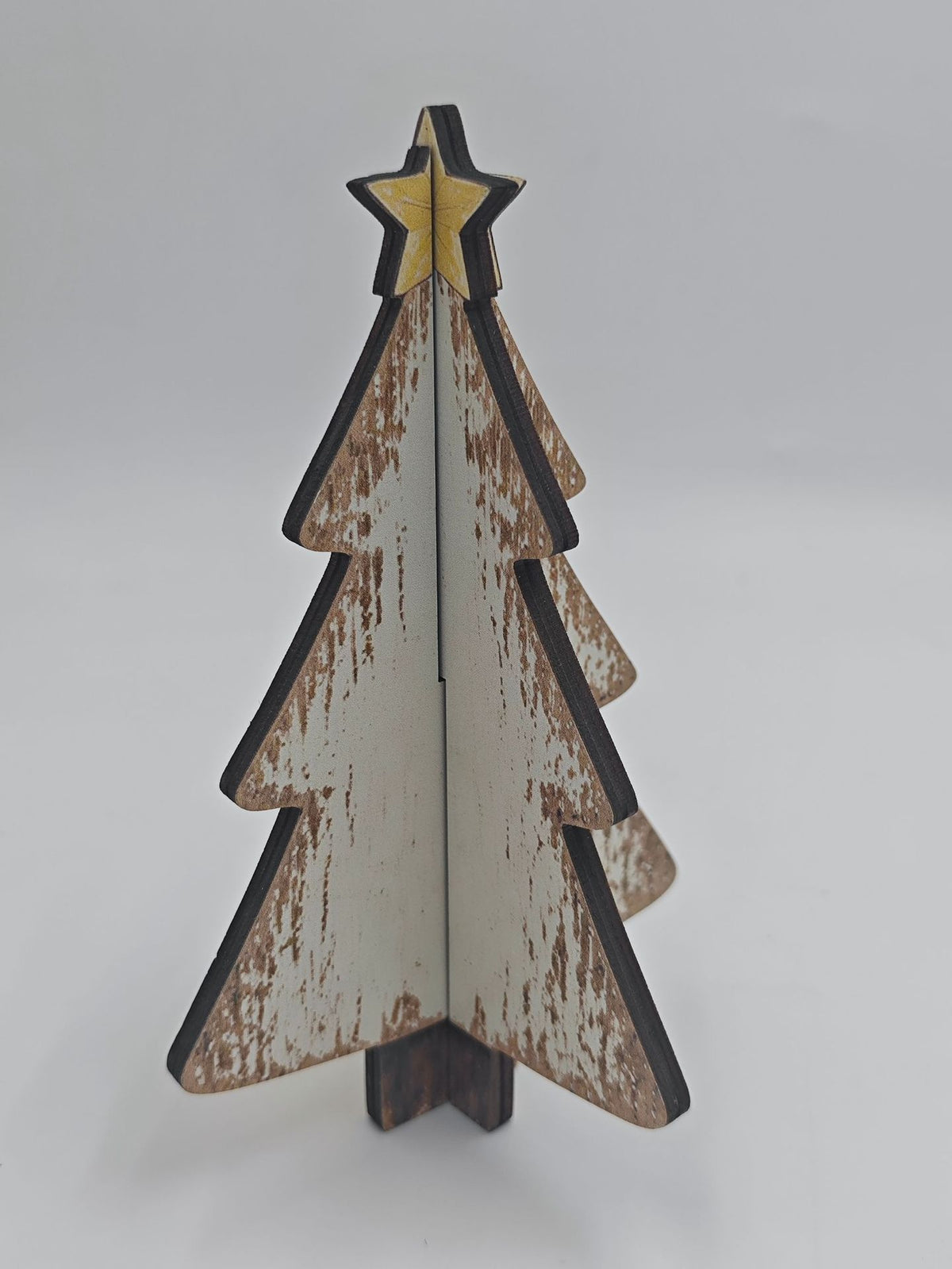 Wooden Christmas Tree Tabletop Holiday Decoration
