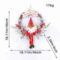 Handmade Christmas Wreath with Bow and Pine Accents