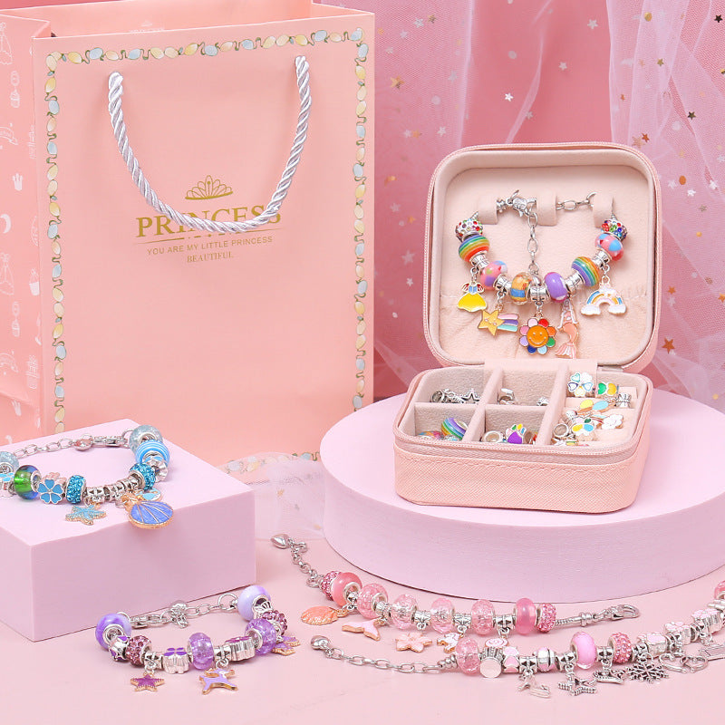 Girls DIY Charm Bracelet Jewelry Making Gift Set