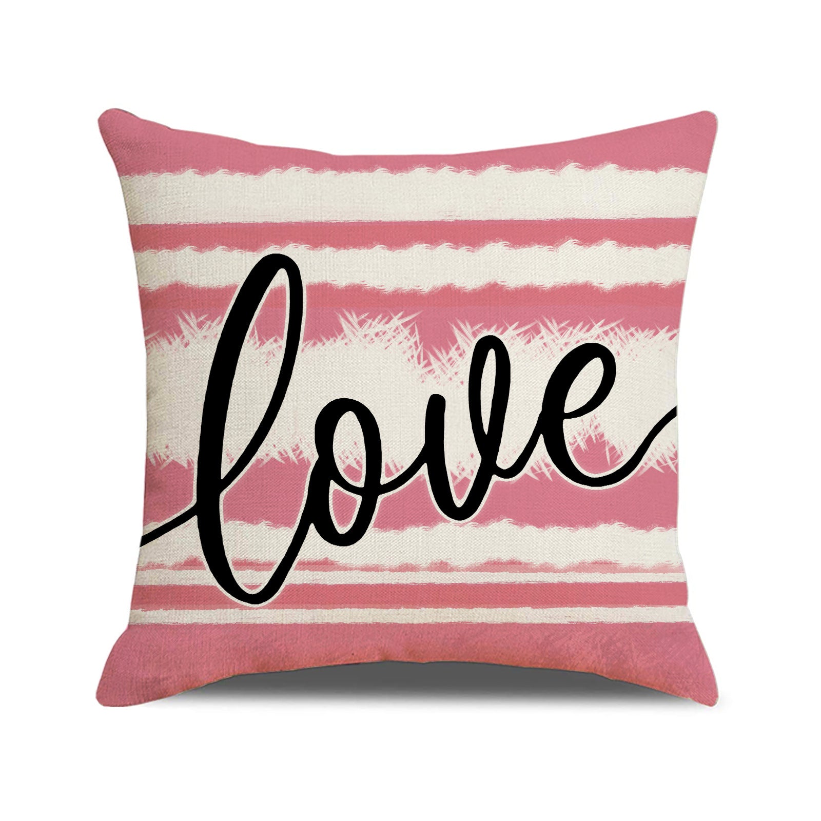 Valentine Heart Love Print Pillow Covers for Romantic Decor