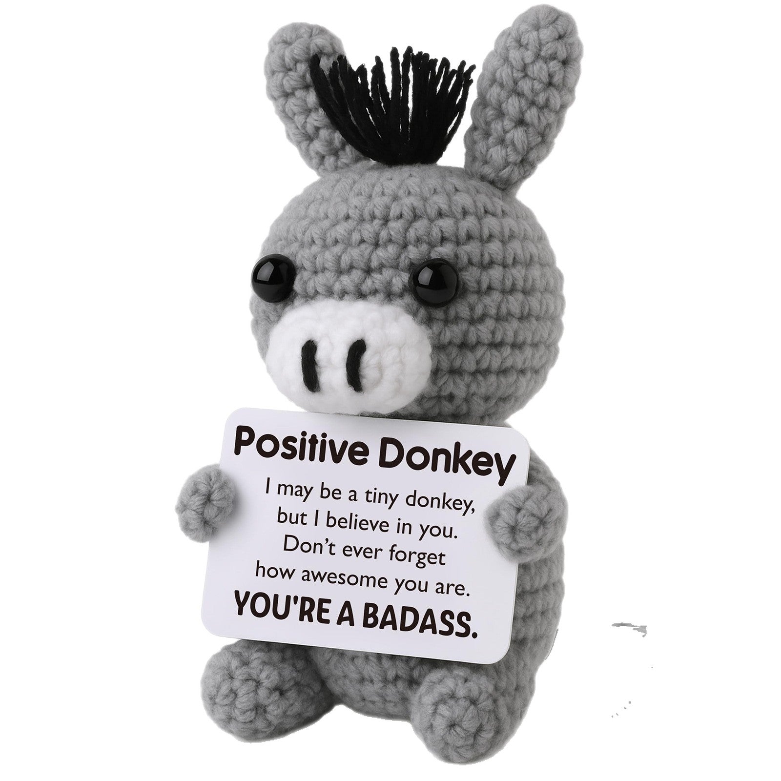 Handmade Crochet Donkey Plush Funny Gift Decor