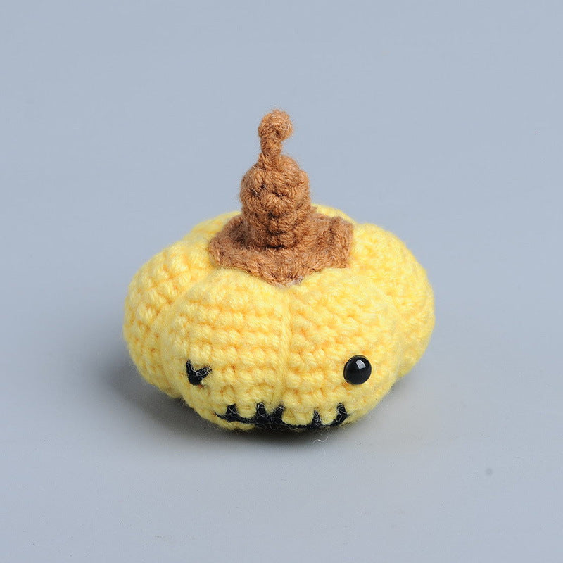 Handmade Crochet Halloween Pumpkin Hanging Ornaments