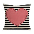 Pink Heart Valentine Pillow Covers Set Cute Love Quote Decor