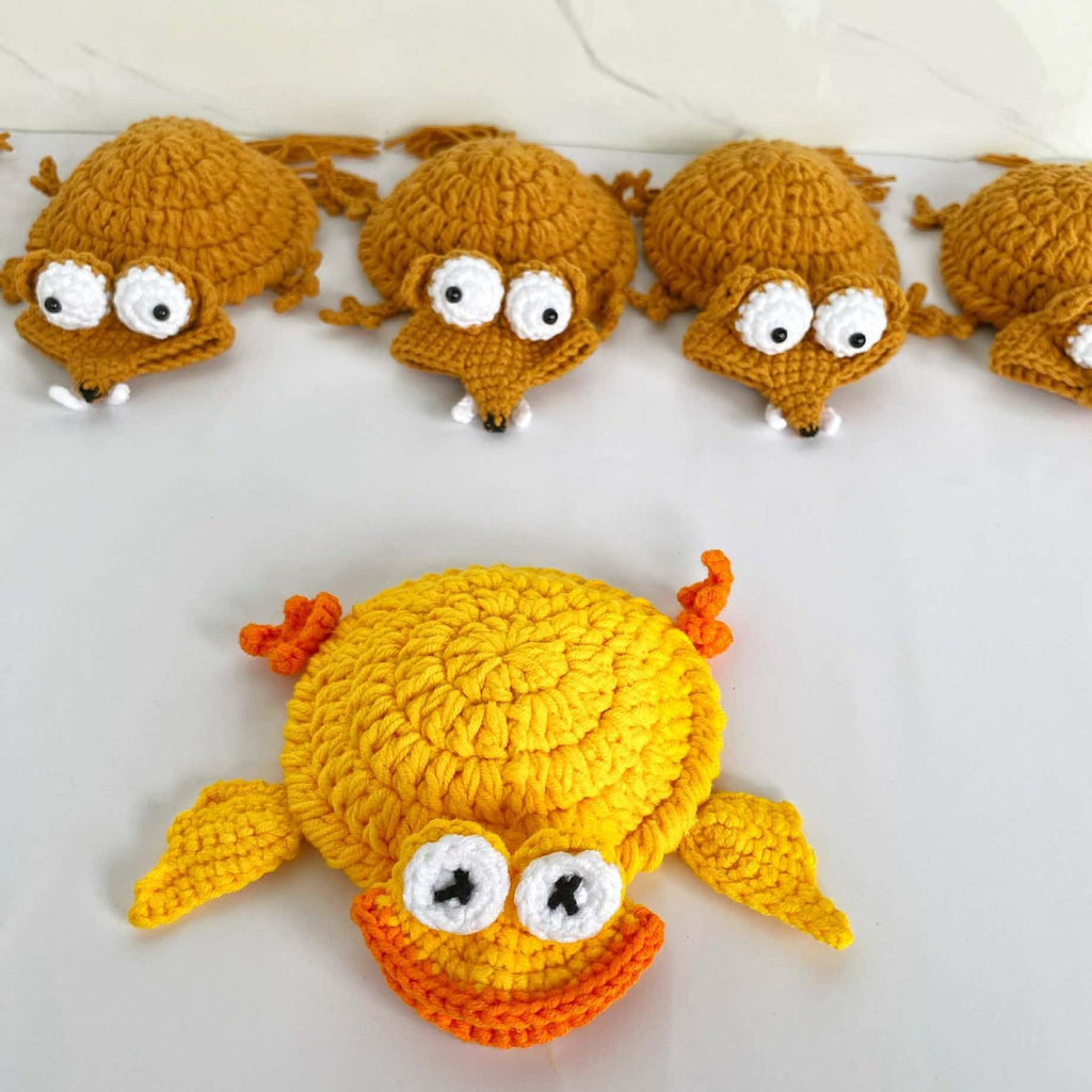 Handmade Crochet Animal Coaster Knit Mug Mat Table Decor