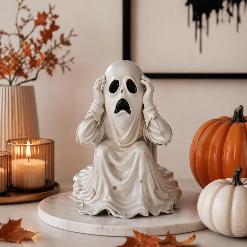 Halloween Ghost Sculpture Resin Figurine Home Decor