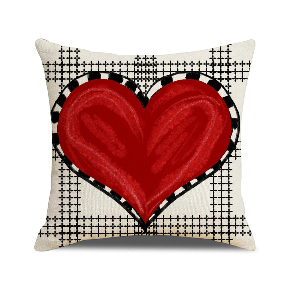 Valentine’s Day Heart Pillow Covers Rustic Love Home Decor