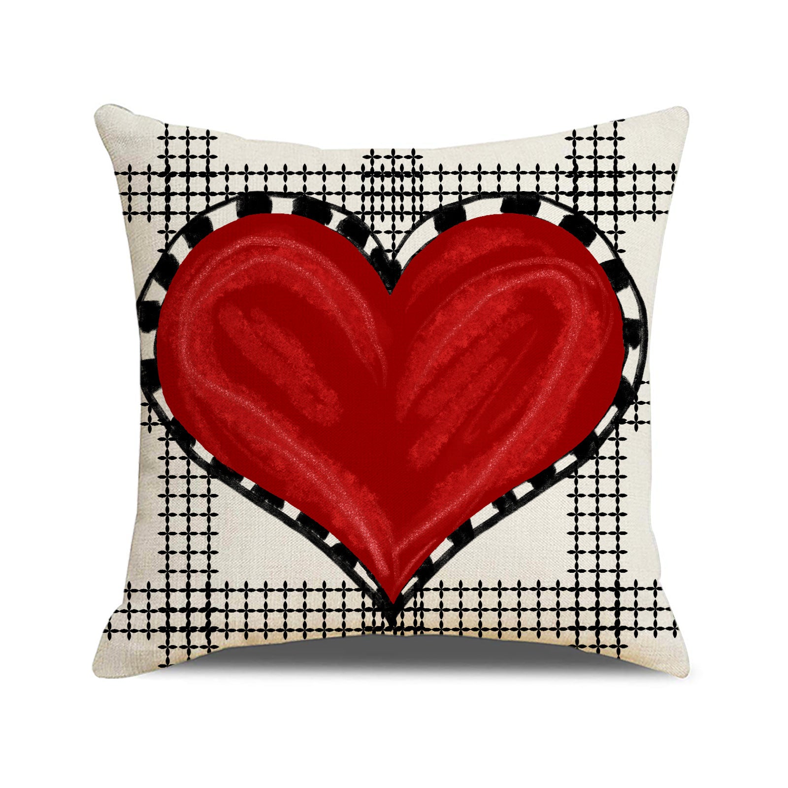 Valentine’s Day Heart Pillow Covers Rustic Love Home Decor