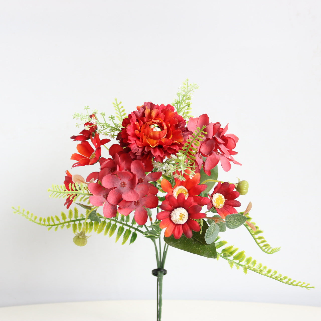 Valentine Faux Hydrangea Carnation Daisy Bouquet Home Decor