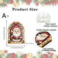 Christmas Wooden Santa Snowman Reindeer Character Tabletop Decor