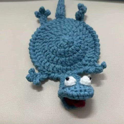Crochet Animal Coaster Handmade Knit Mug Mat Table Decor