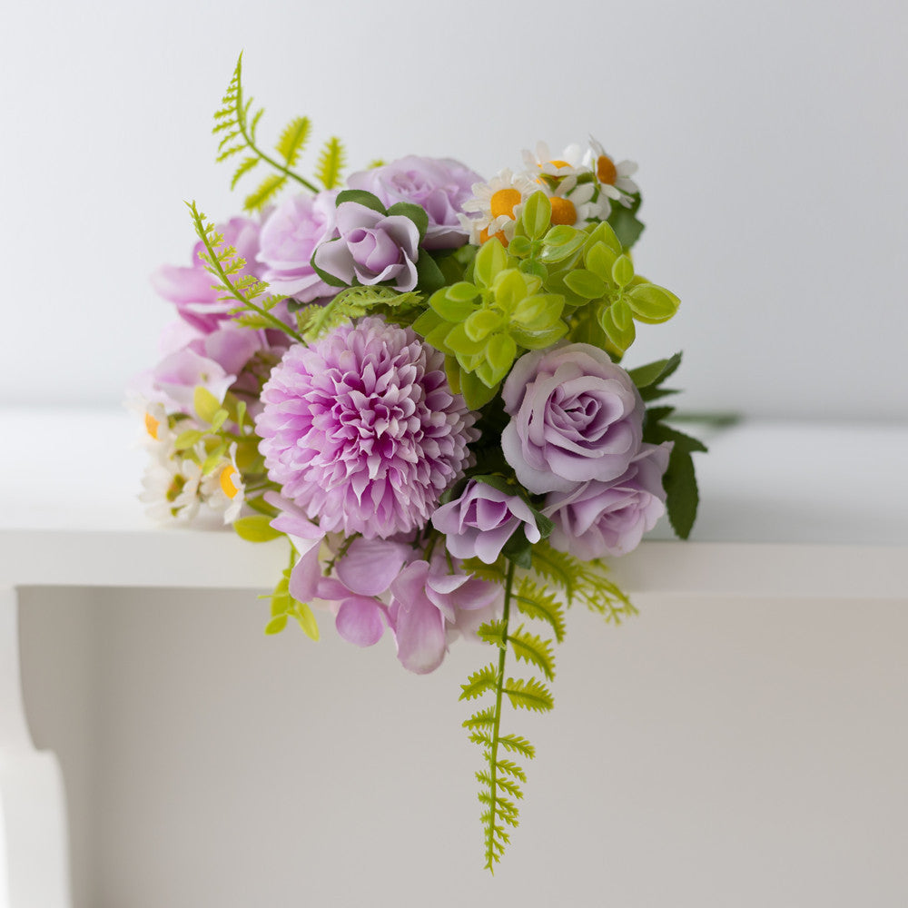 Valentine’s Day Faux Floral Bouquet Peony Daisy Decor