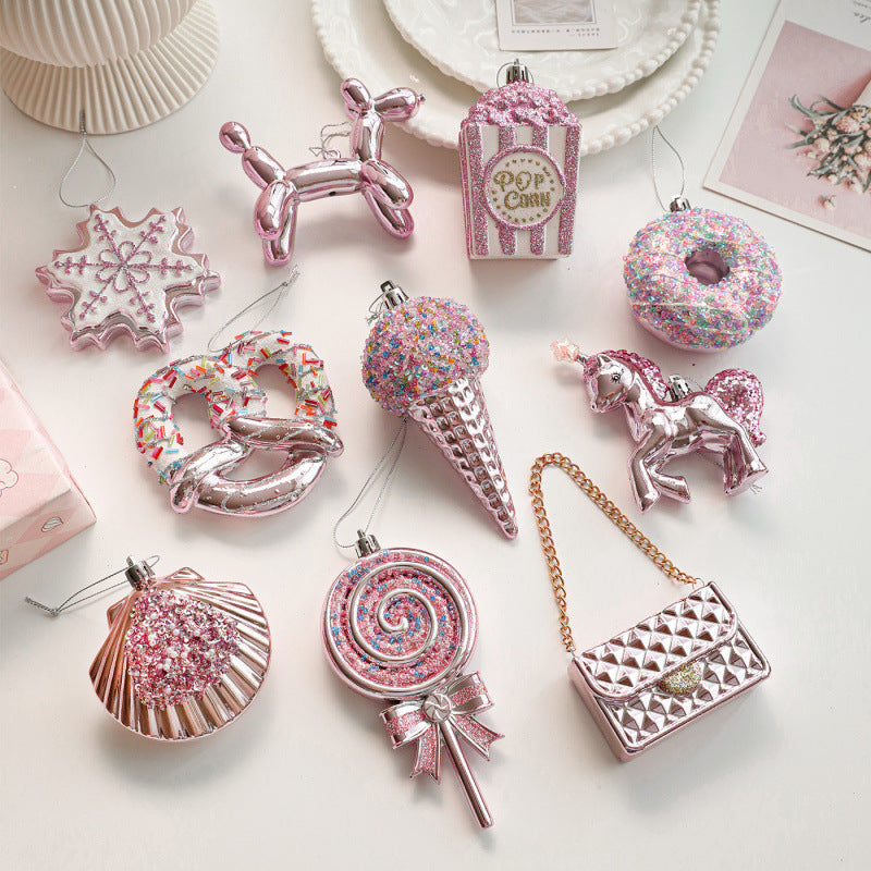 PVC Christmas Hanging Ornaments Festive Holiday Tree Decor