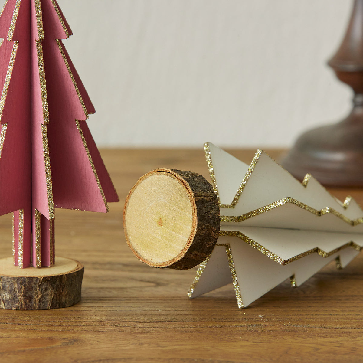 Mini Wooden Christmas Tree Tabletop Holiday Decor