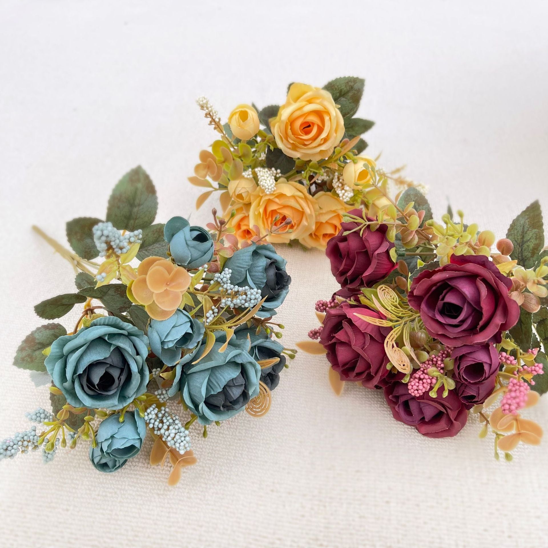 Valentine’s Day Rose Faux Flower Bouquet for Home Decor