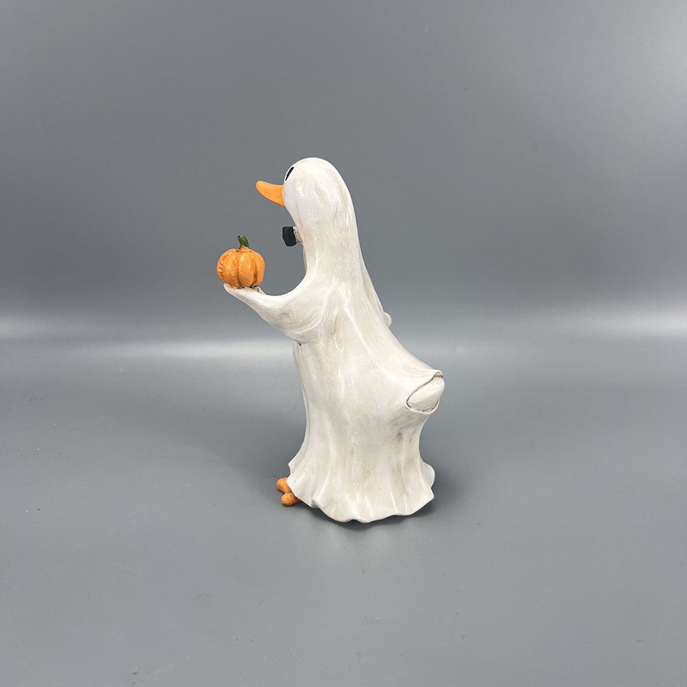 Resin Halloween Duck Figurine Seasonal Tabletop Decor