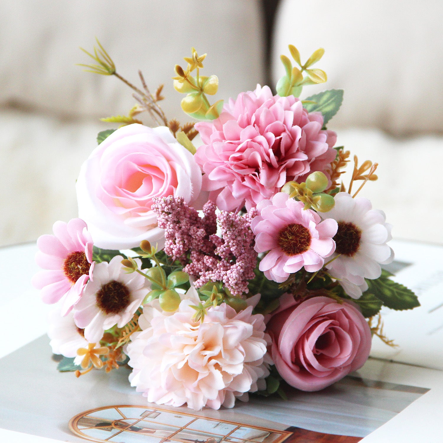 Valentine’s Day Persian Rose Artificial Floral Bouquet Decor
