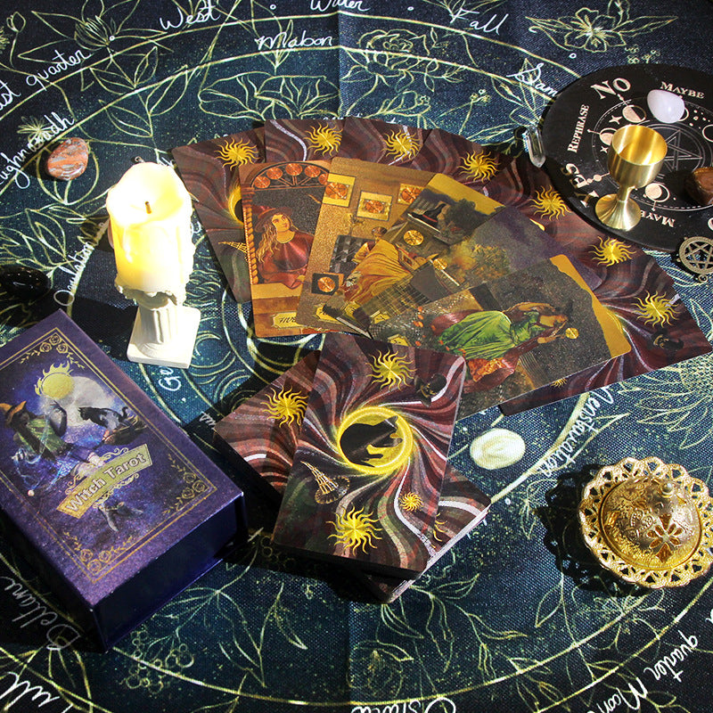 Classic Tarot Card Deck with Gift Box Mystical Divination Cards