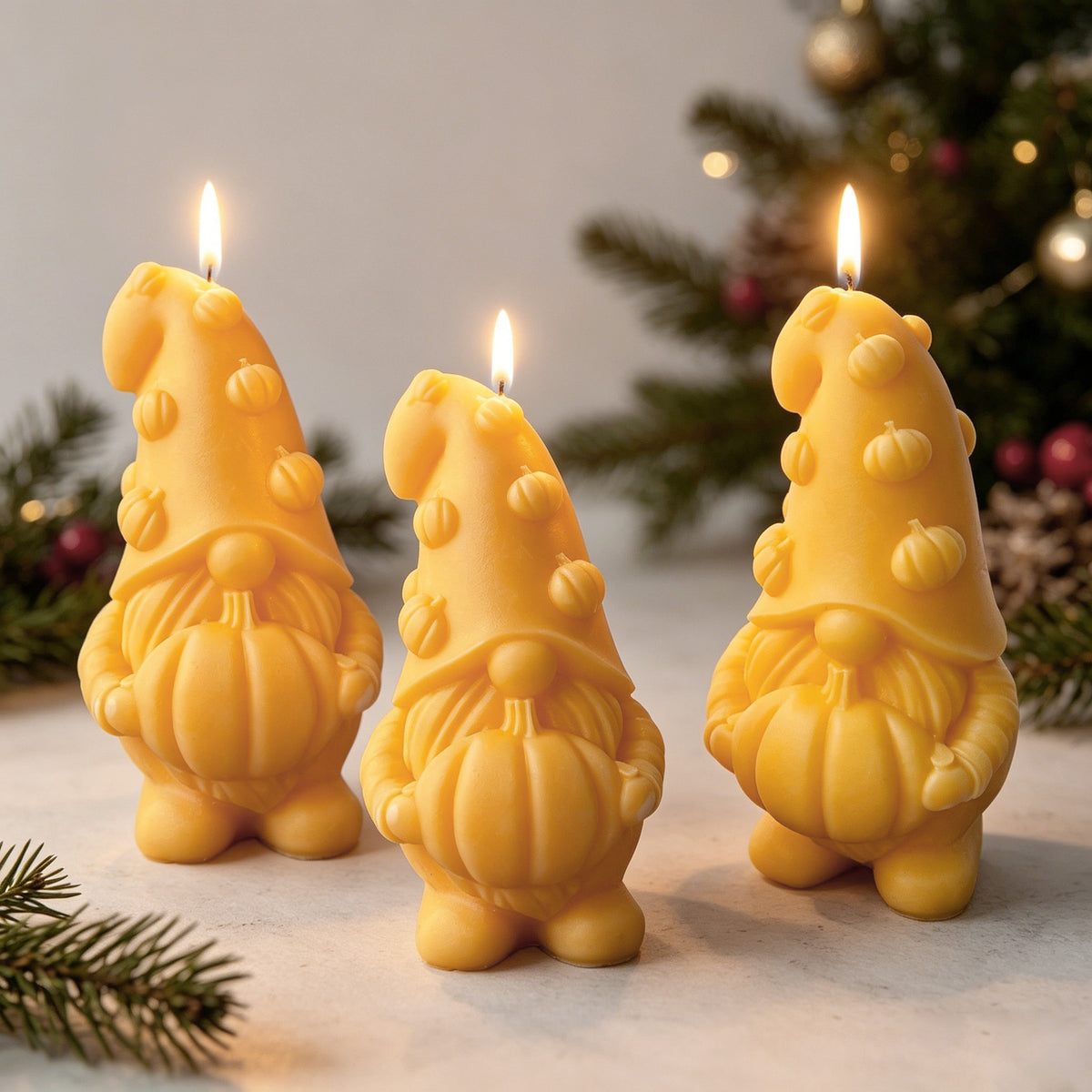 Pumpkin Gnome Candle Fall Halloween Seasonal Home Decor Gift