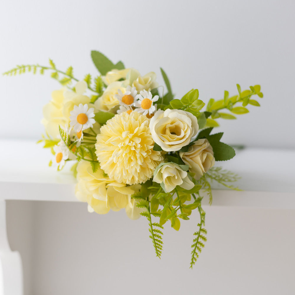 Valentine’s Day Faux Floral Bouquet Peony Daisy Decor