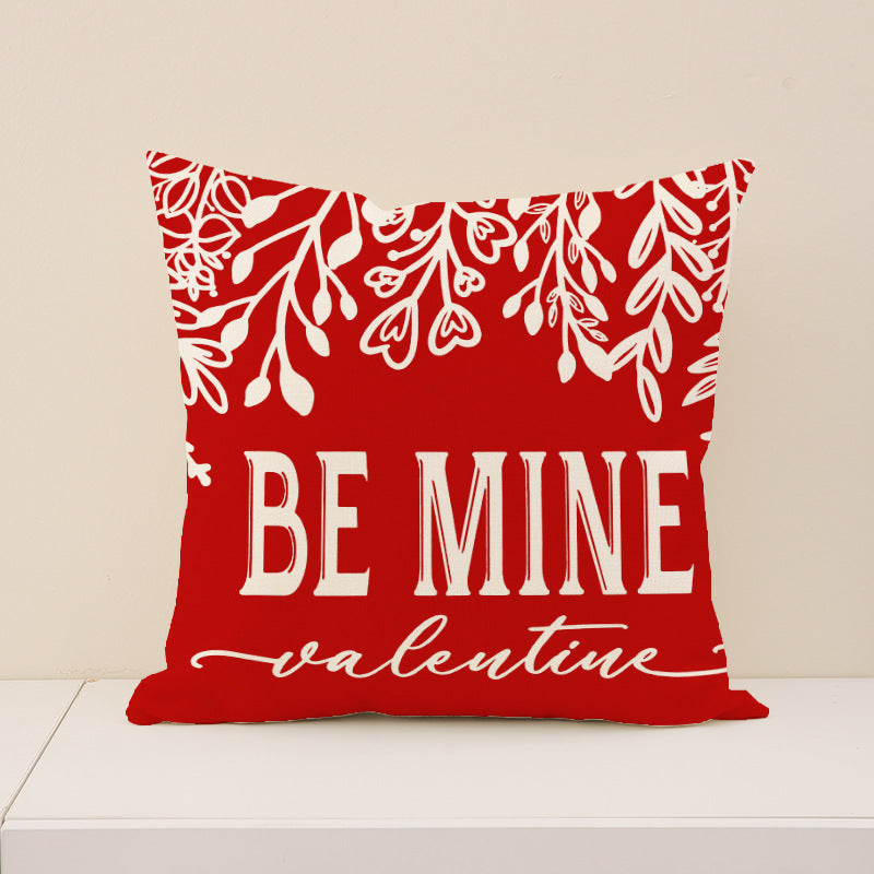 Valentine Gnome Red Truck Love Quote Cushion Cover Set