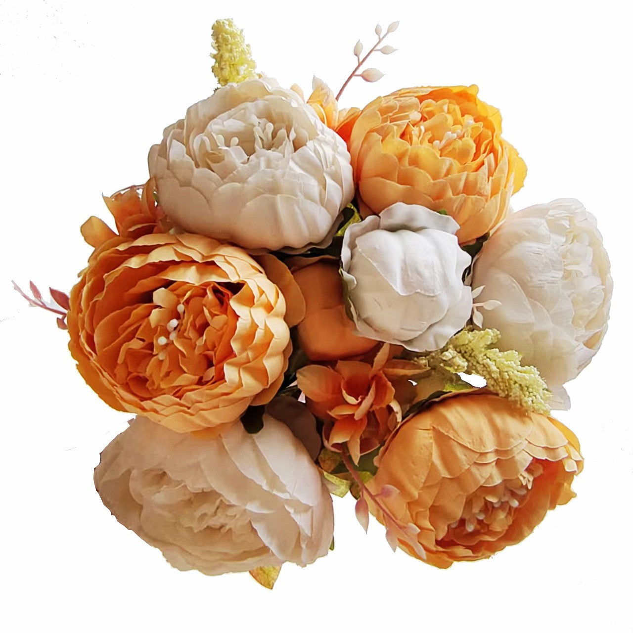 Valentine 13-Head European Faux Peony Autumn Flower Bouquet