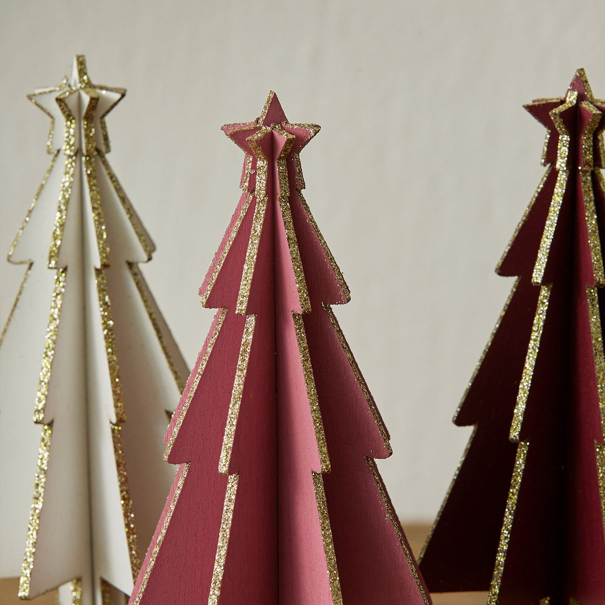 Mini Wooden Christmas Tree Tabletop Holiday Decor